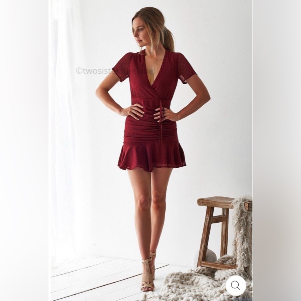 Twosisters red mini dress